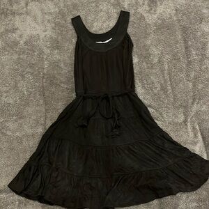 Black tie front size small summer dress